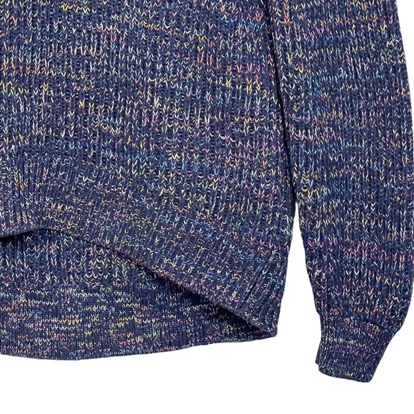 Gap Pullover Sweater Women Size S Blue Relaxed Rollneck Shaker Drop-Shoulder - Picture 4 of 12